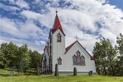  Island_Kirche nahe Hvolsvollur